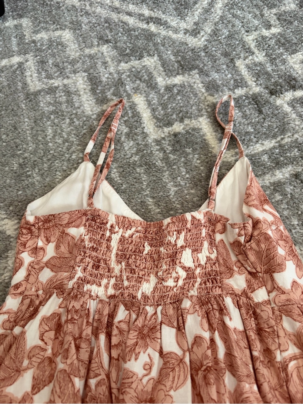 Abercrombie & Fitch Rose-Print Tiered Sundress - Picture 4 of 5